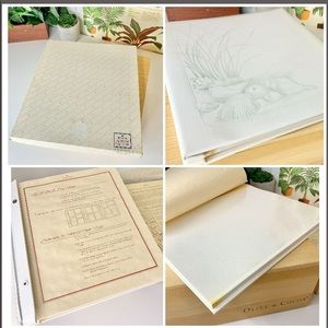 Vintage Seashell Hallmark Photo Album with box beautiful retro wedding album EUC